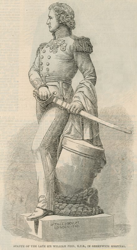 Statua del defunto Sir William Peel da English School