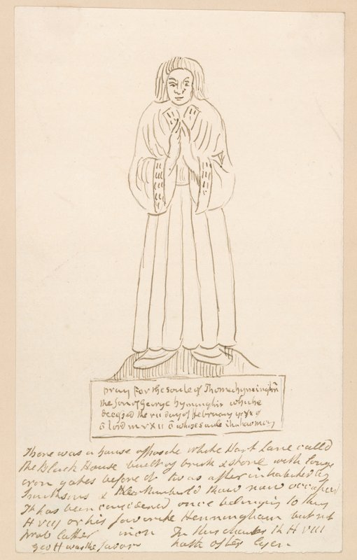Statua, tomba di Thomas Lymington da English School
