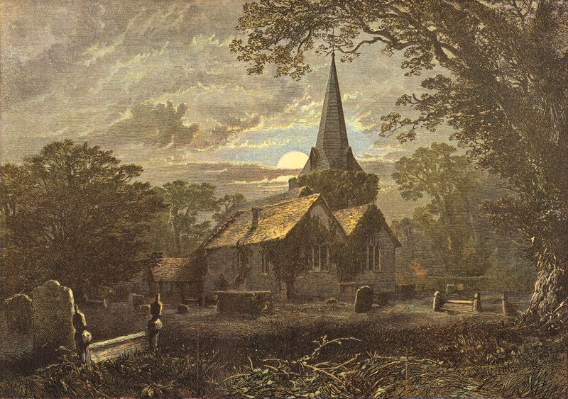 Cimitero di Stoke Poges, scena dell
