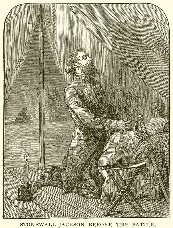 Stonewall Jackson prima della battaglia da English School