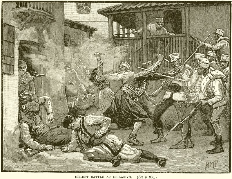 Battaglia di strada a Sarajevo da English School