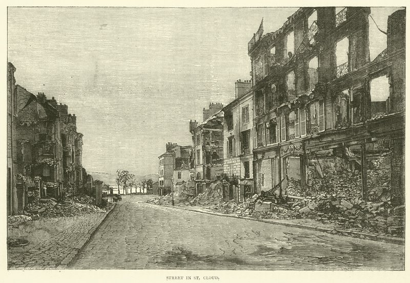 Strada a St Cloud, novembre 1870 da English School