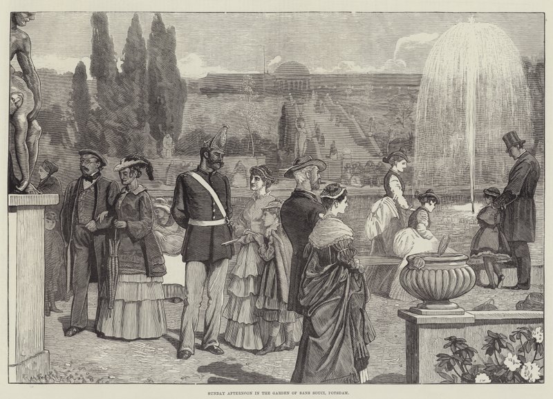 Domenica Pomeriggio nel Giardino di Sans Souci, Potsdam da English School