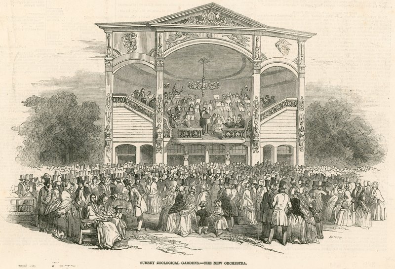 Giardini Zoologici del Surrey, Kennington, Londra: la nuova Orchestra da English School