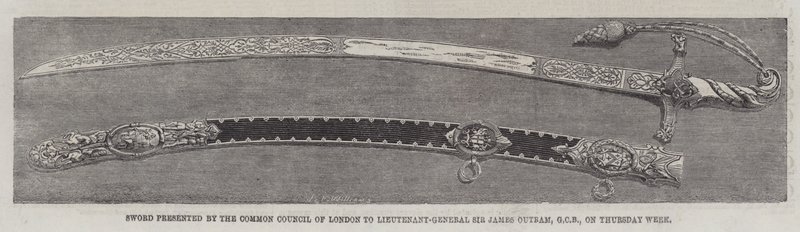 Spada presentata dal Consiglio Comunale di Londra al Tenente Generale Sir James Outram, GCB, Giovedì della Settimana da English School
