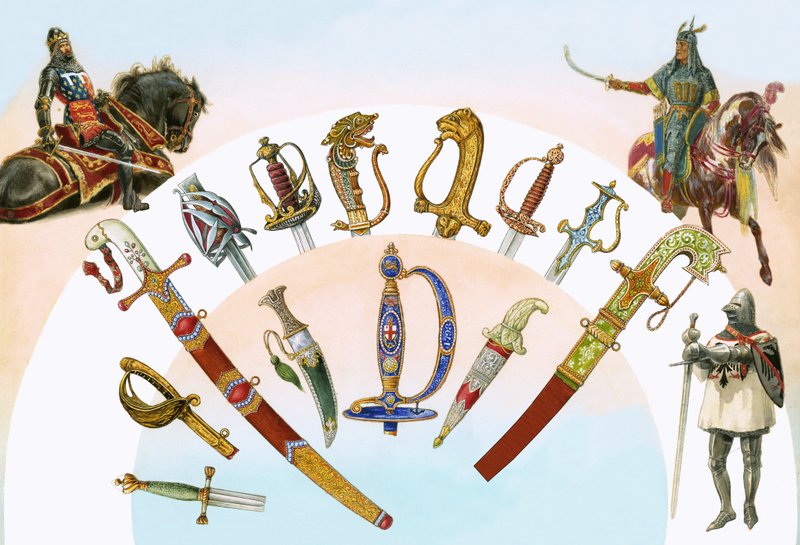 Spade e pugnali da English School