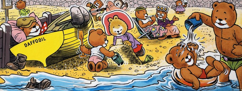 Orsetti sulla spiaggia da English School