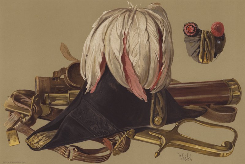 Telescopio del Duca di Wellington, e la spada e il cappello indossati a Waterloo da English School