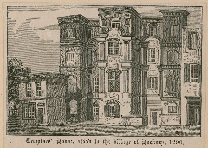 Casa dei Templari, situata nel villaggio di Hackney, 1290 da English School
