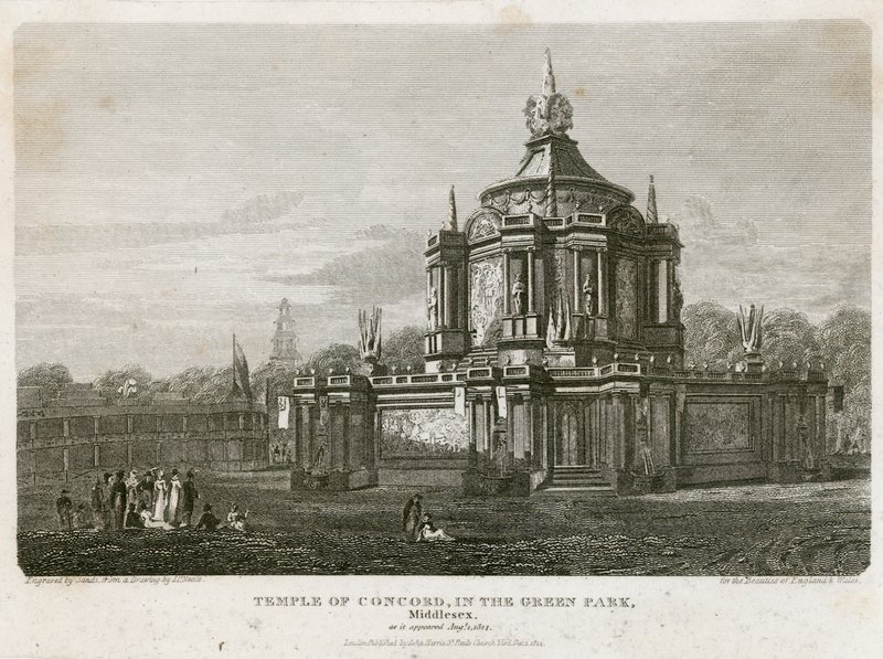 Tempio della Concordia eretto per la Pace del 1814 da English School