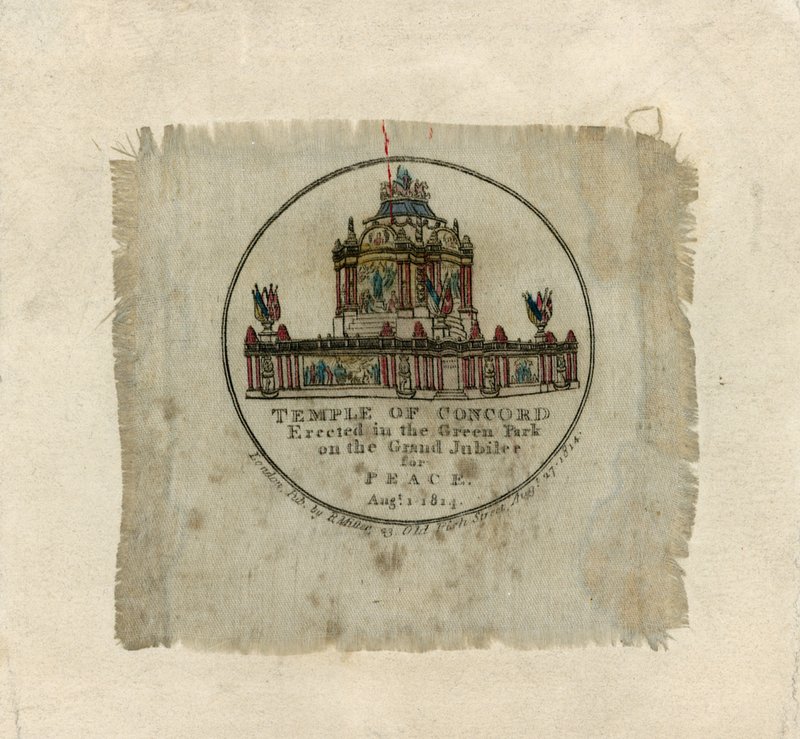 Tempio della Concordia per celebrare la Pace del 1814 da English School