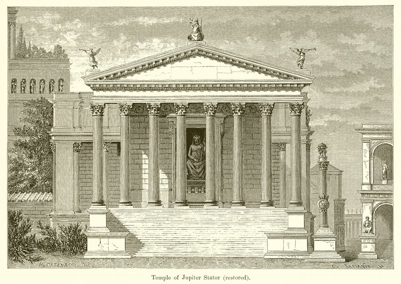 Tempio di Giove Statore (Restaurato) da English School