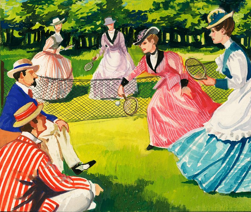Il tennis è sempre stato popolare tra le donne da English School
