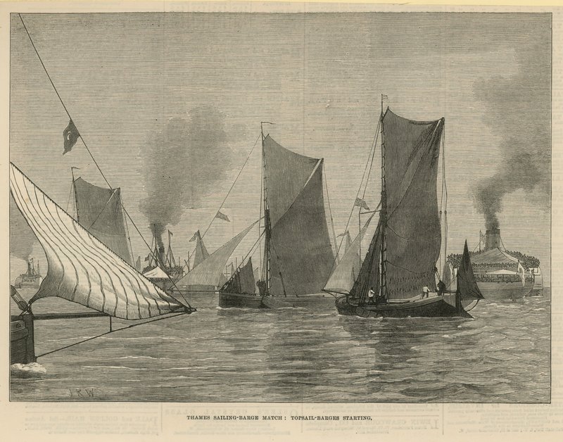 Regata delle barche a vela del Tamigi da English School