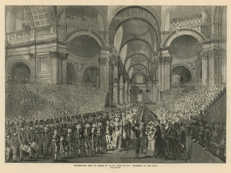 Visita di ringraziamento di Re Giorgio III alla Cattedrale di San Paolo da English School