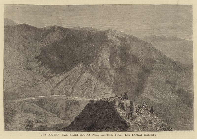 La Guerra in Afghanistan, Passo di Shadi Bogiar, Khyber, dalle Alture di Sarkai da English School
