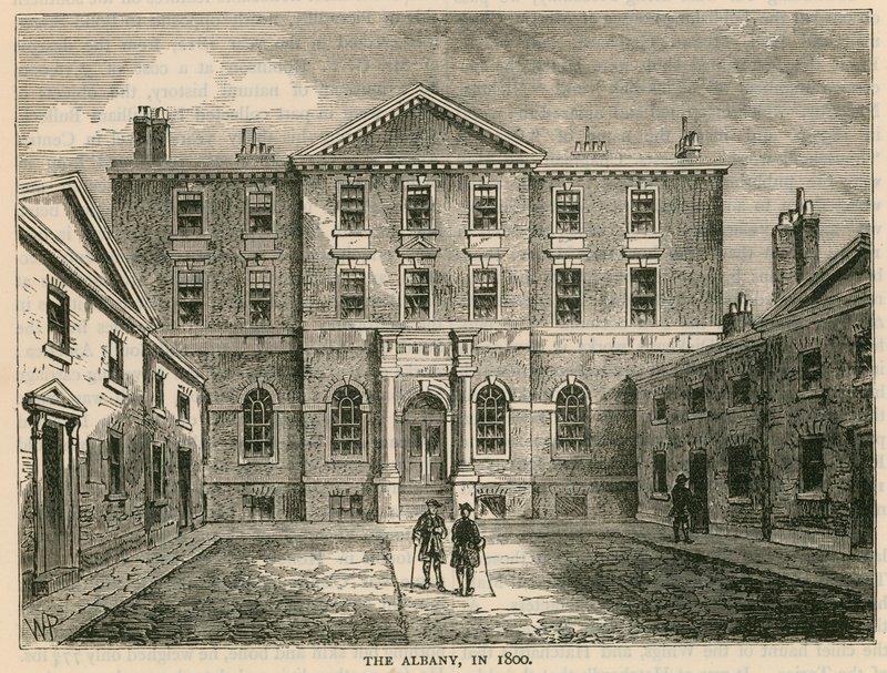 The Albany, Londra, nel 1800 da English School
