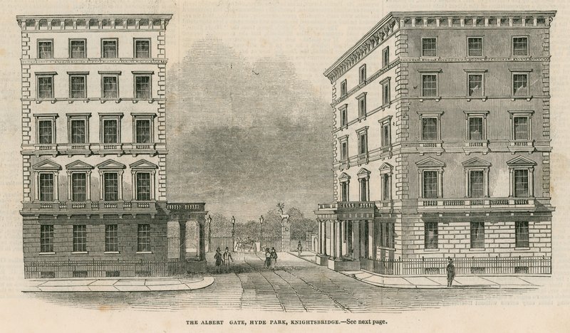 Albert Gate, Hyde Park, Knightsbridge da English School