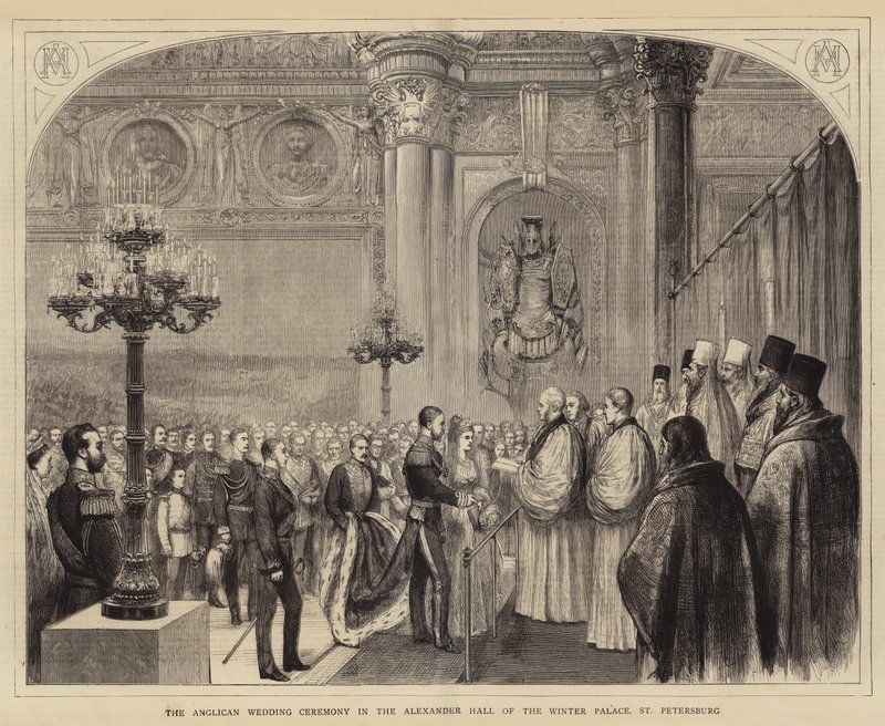 La Cerimonia di Matrimonio Anglicana nella Sala Alessandro del Palazzo d