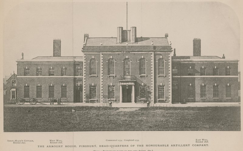 The Armoury House, Finsbury, Quartier Generale della Honourable Artillery Company da English School
