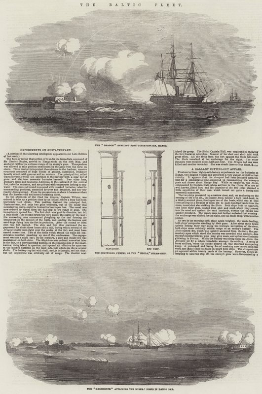 La flotta baltica (incisione) da English School