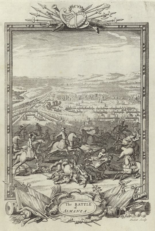 La battaglia di Almanza da English School