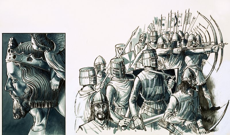 La battaglia di Bannockburn da English School