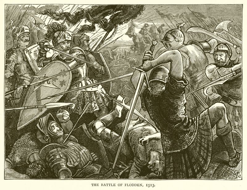 La battaglia di Flodden, 1513 da English School