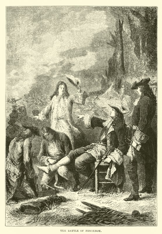 La battaglia di Fontenoy da English School