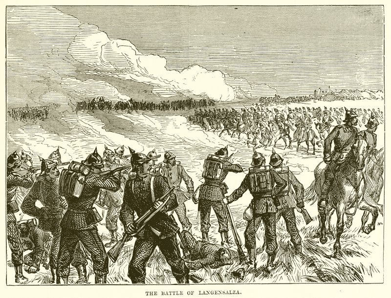 La battaglia di Langensalza da English School