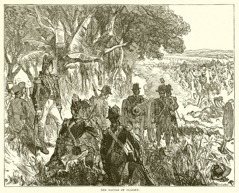 La battaglia di Plassey da English School