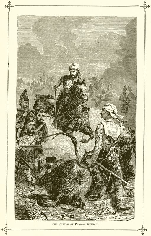 La battaglia di Purwan Durrah da English School