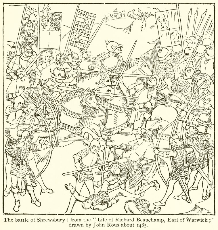 La Battaglia di Shrewsbury da English School