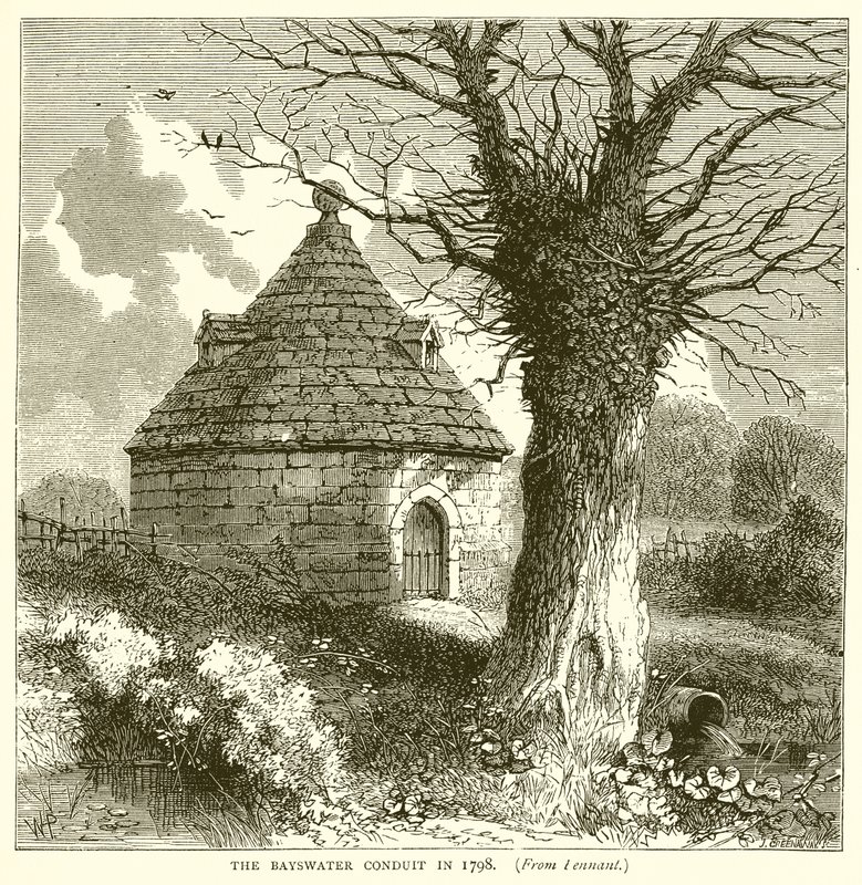 Il condotto di Bayswater nel 1798 da English School