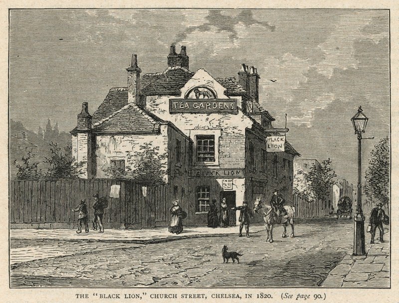 Il pub Black Lion a Chelsea da English School
