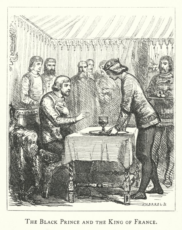 Il Principe Nero e il Re di Francia da English School
