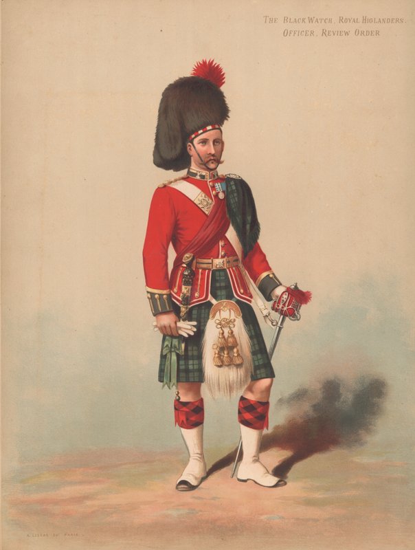 The Black Watch, Royal Highlanders, Ufficiale, Ordine di Revisione da English School
