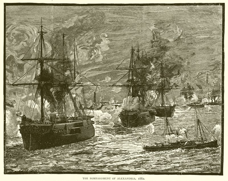 Il bombardamento di Alessandria, 1882 da English School