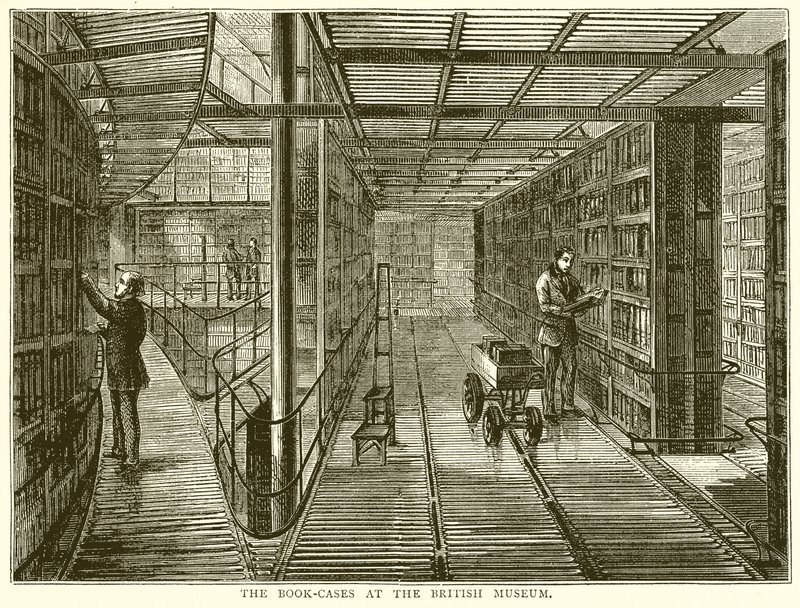 Gli Scaffali del British Museum da English School