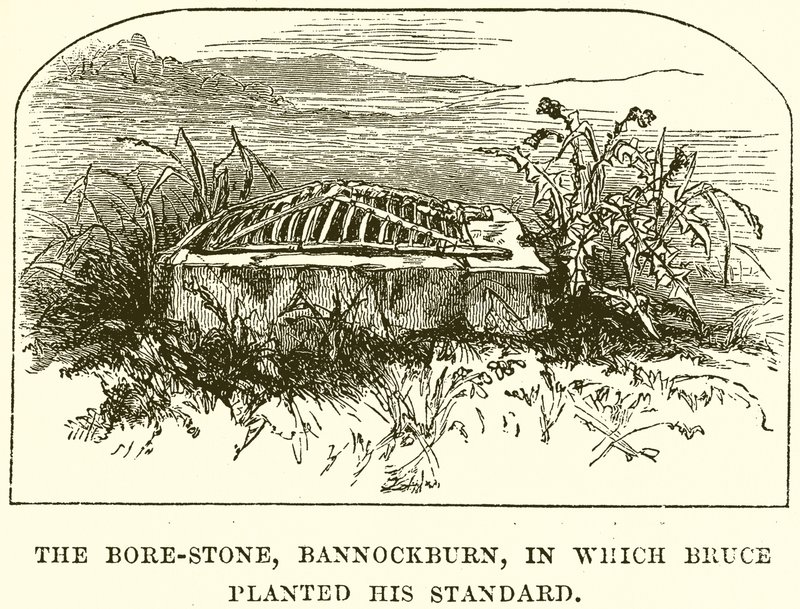 La Pietra del Cinghiale, Bannockburn, in cui Bruce piantò il suo stendardo da English School