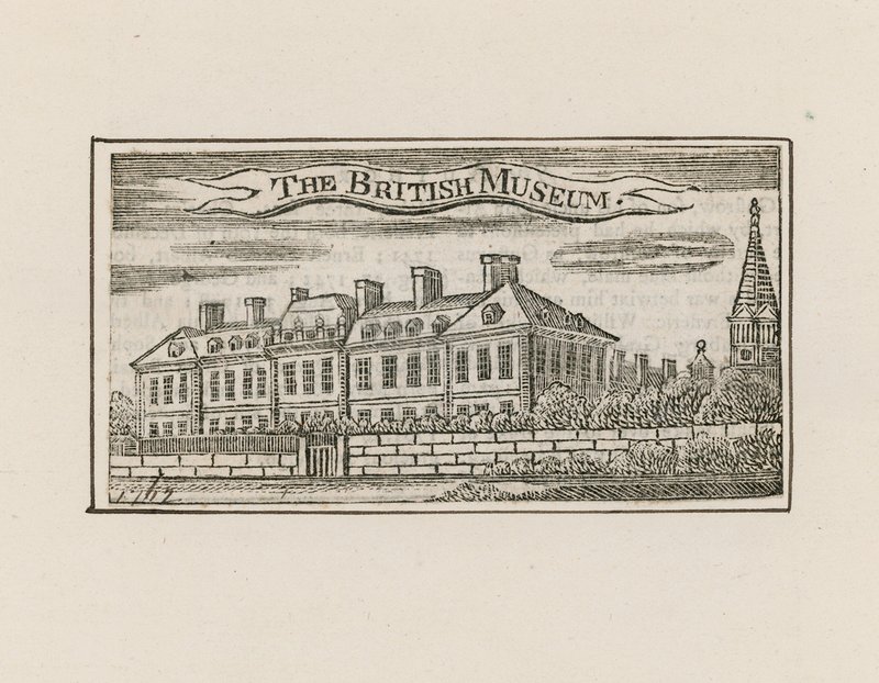 Il British Museum a Montague House da English School
