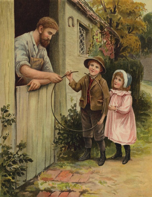 Il cerchio rotto (cromolitografia) da English School