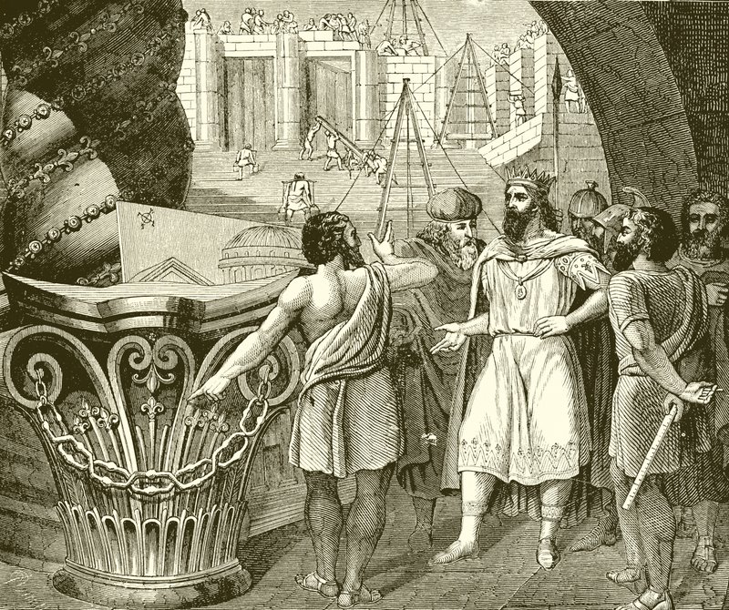 La costruzione del Tempio di Salomone da English School