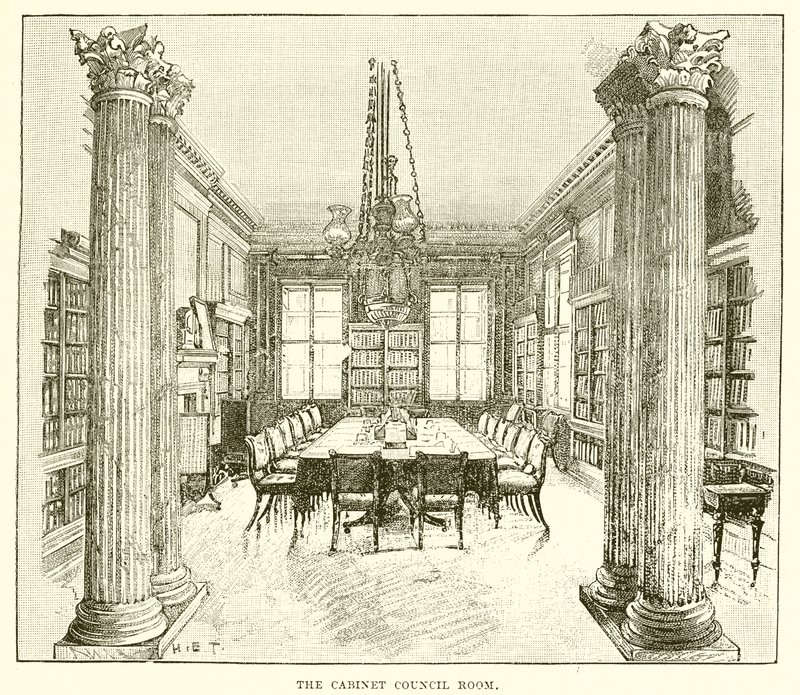 La sala del Consiglio dei Ministri da English School