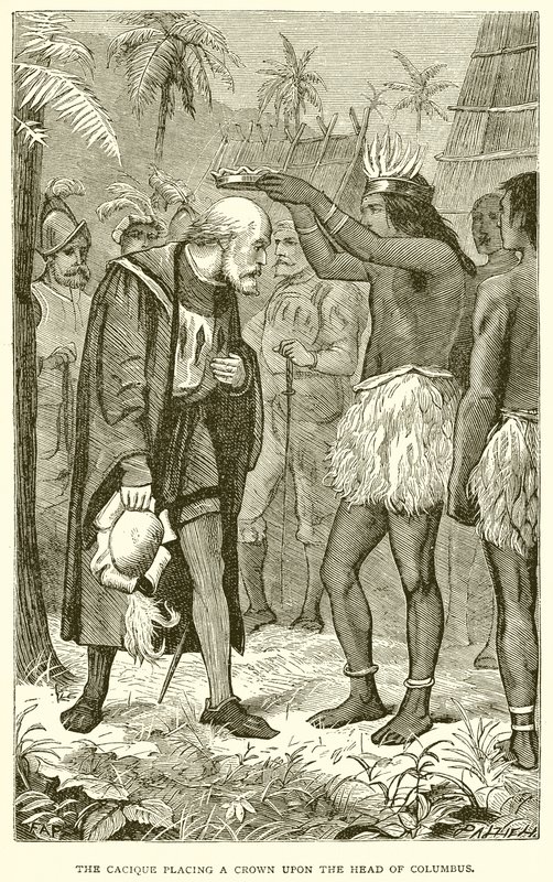 Il cacicco incorona Colombo da English School