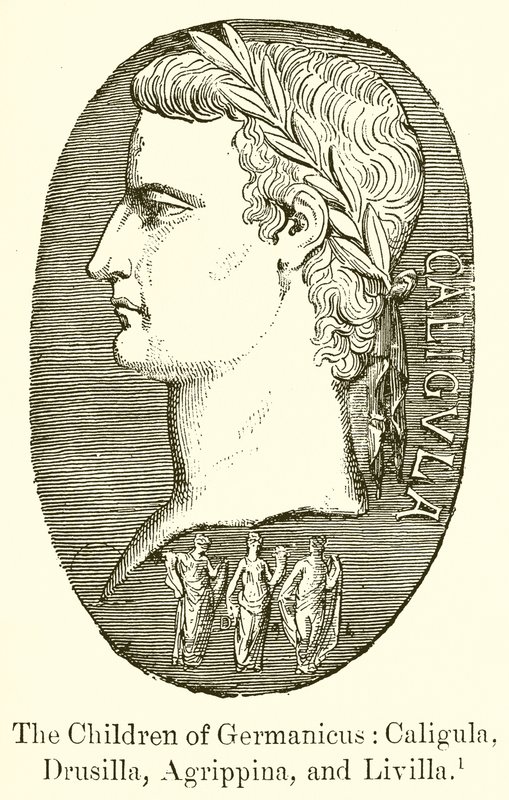 I figli di Germanico: Caligola, Drusilla, Agrippina e Livilla da English School