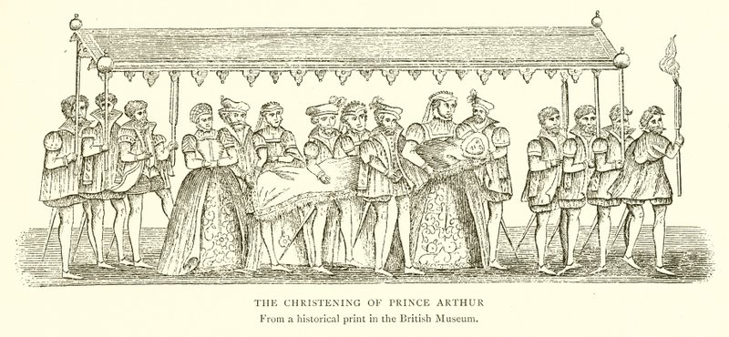 Il battesimo del principe Arturo da English School