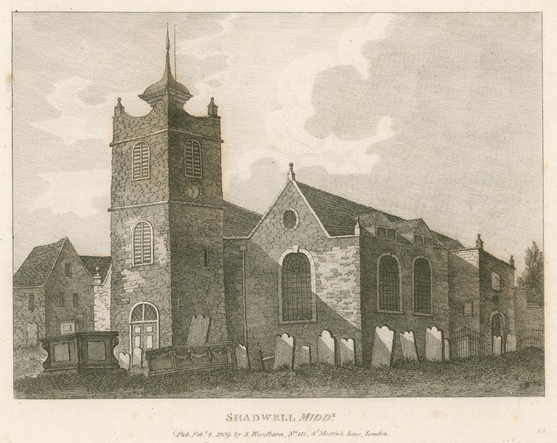 La Chiesa di San Paolo, Shadwell, Londra da English School