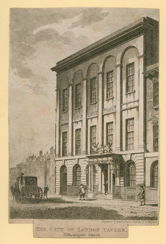 Il London Tavern, Bishopsgate Street da English School