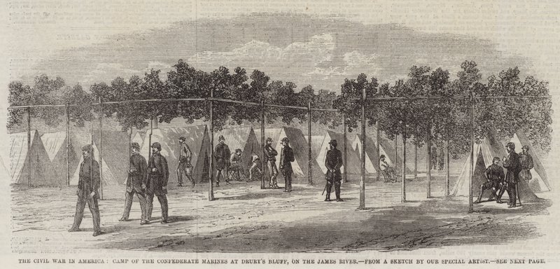 La Guerra Civile in America, Campo dei Marines Confederati a Drury